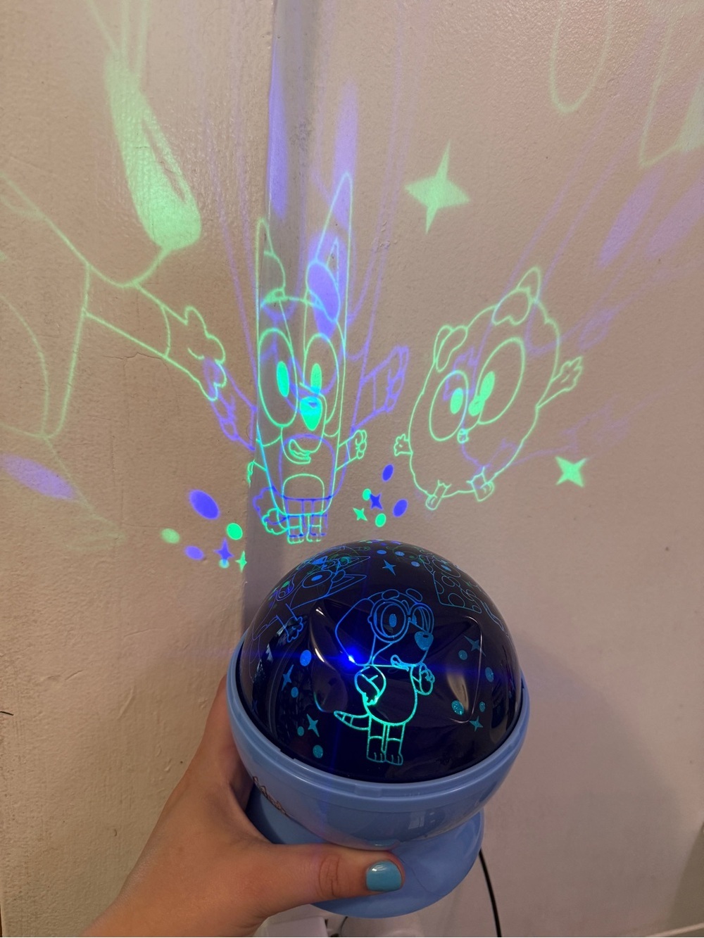 Blue  BLUEY Starry Projector Night Light - Children's VR/AR Accessory